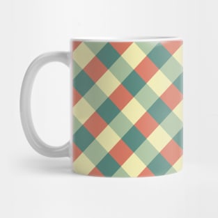 Geometric Checkered Pattern Mug